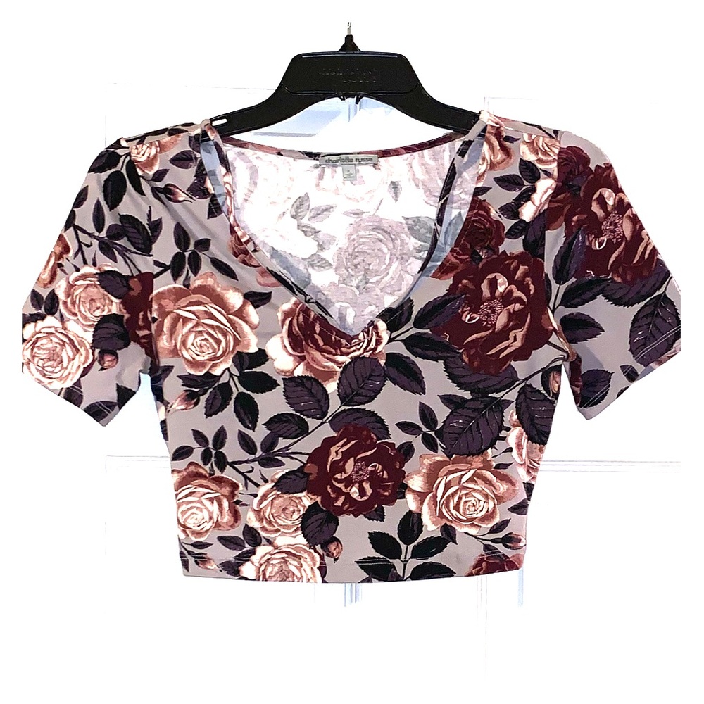 Floral crop top